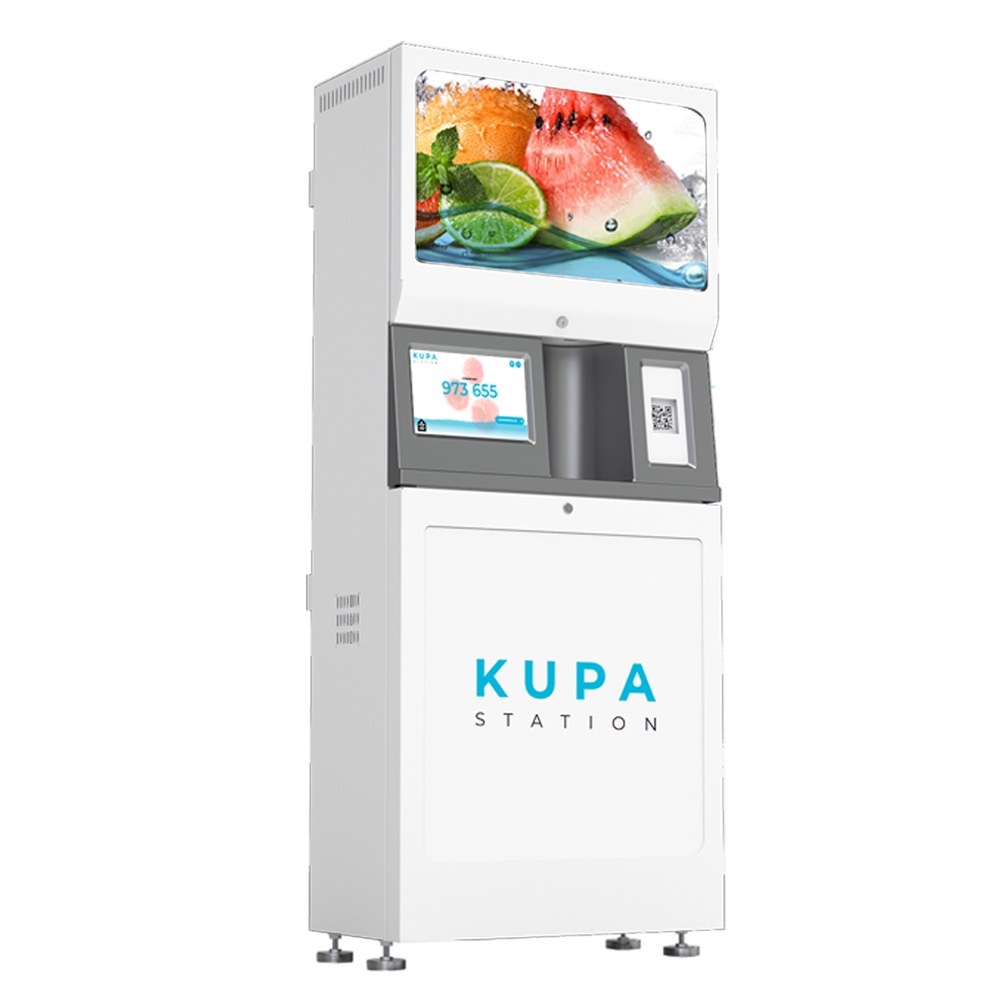KUPA Station — distributeur d'eau plate et pétillante aromatisée